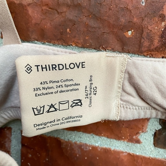 ThirdLove Womens 42G 24/7 Classic Nursing Bra Front Snap Adjustable Beige Nude - Picture 6 of 8